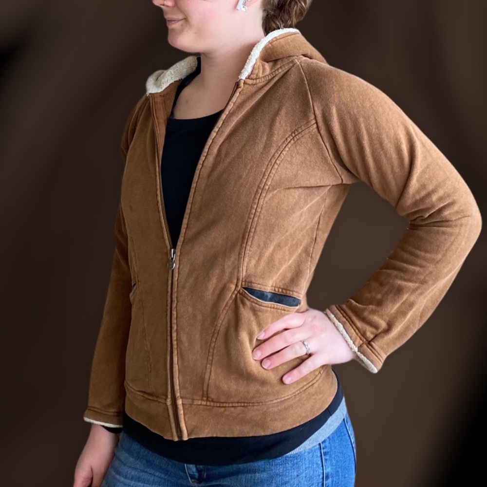 Nomads Hemp Wear Zip Up Hoodie, Hemp & Organic Cotton, Teddy Accents.